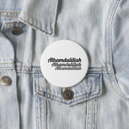 Triple Alhamdulillah White Button Knapp