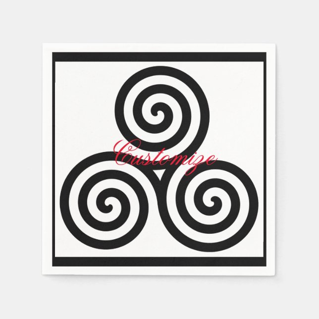 Triple Black Spiral Thunder_Cove Pappersservett (Framsidan)