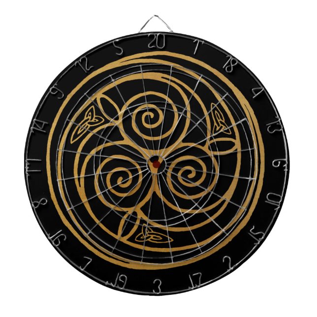 Triple Celtic Knot Swirl Mandala Darttavla (Framsidan)