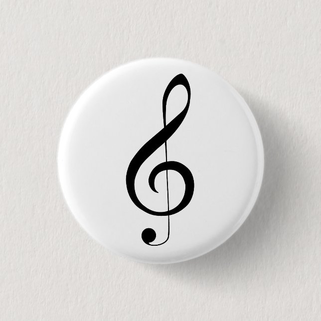 Triple Clef Musical Note Knapp (Framsida)