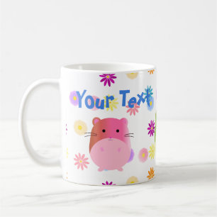 Triple Cute Kawaii Hamsters Anpassningsbar Kaffemugg