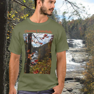 Triple Falls Blue Ridge Mountains Fotografisk T Shirt