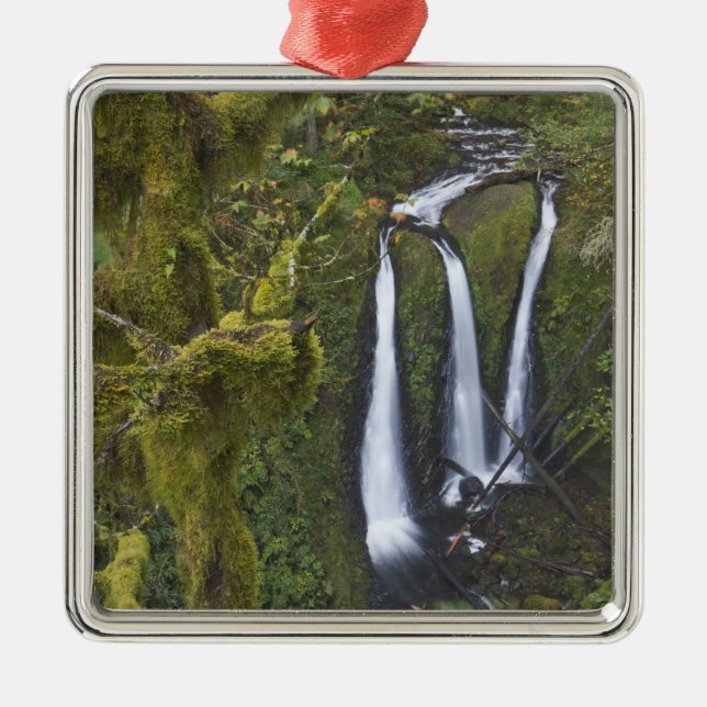 Triple Falls, Columbia River Gorge Julgransprydnad Metall (Framsidan)