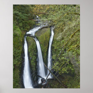 Triple Falls, Columbia River Gorge Poster