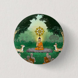 Triple Gems: Buddha, Dharma, Sangha Button Knapp