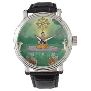 Triple Gems: Buddha, Dharma, Sangha watch Armbandsur