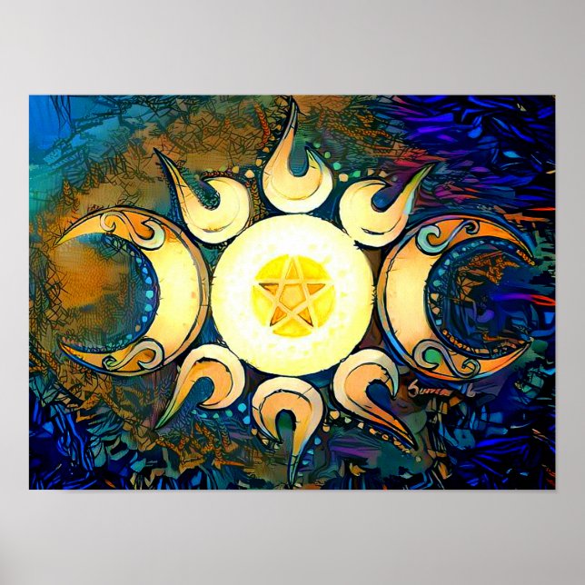 Triple Goddess Crowned Poster (Framsidan)