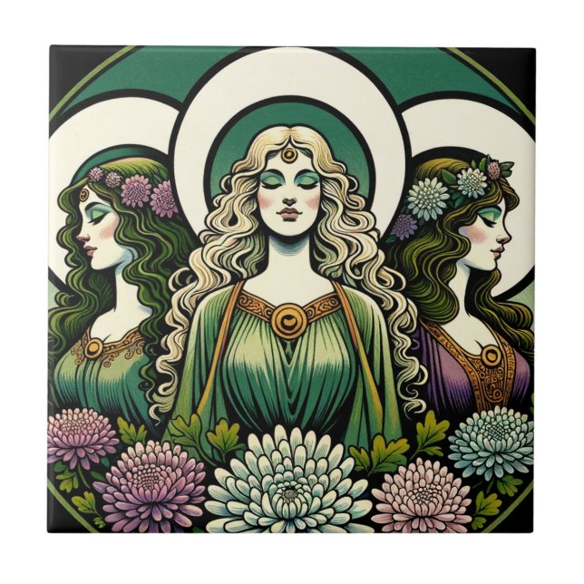 Triple Goddess Kakelplatta (Framsidan)