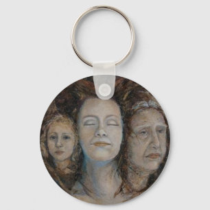 Triple Goddess Keychain Nyckelring