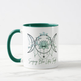 Triple Goddess & Lotus Green Mug Mugg