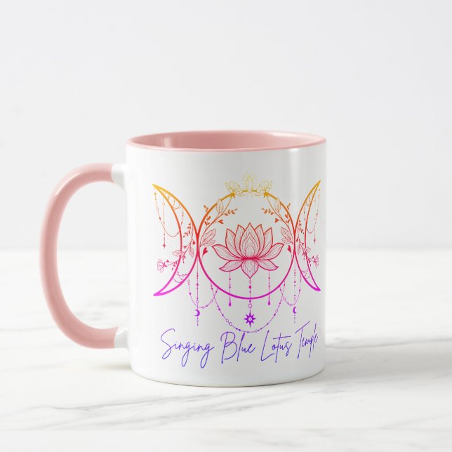 Triple Goddess & Lotus Pink Mug Mugg (Vänster)