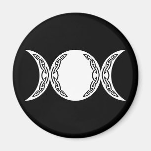 Triple Goddess Måne Symbol Magnet