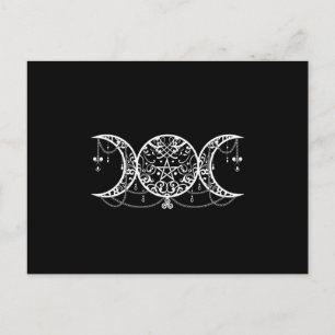 Triple Goddess Symbol Ornament Vykort