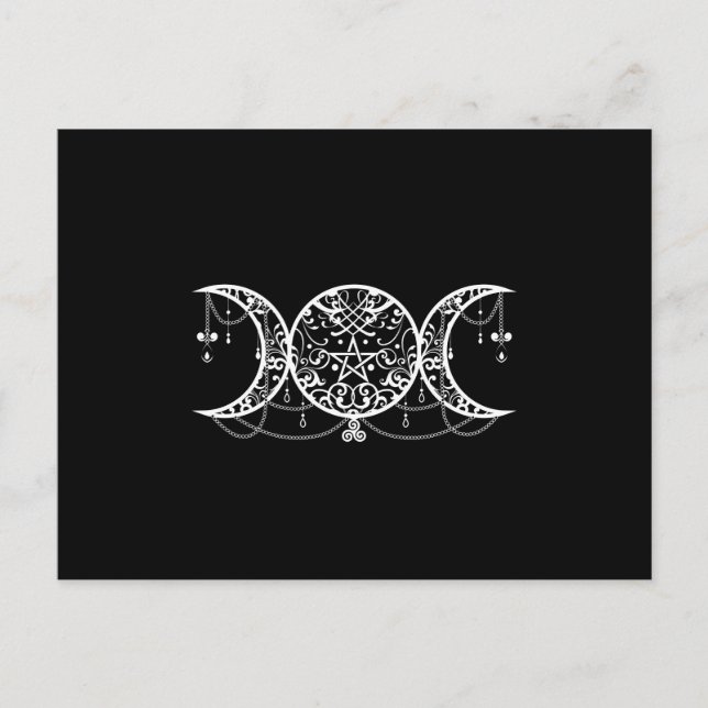 Triple Goddess Symbol Ornament Vykort (Framsida)