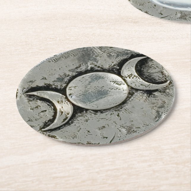 Triple Goddess Underlägg Papper Rund (Vinklad)