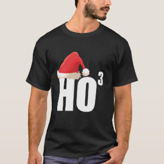 Triple Ho Ho Third Power Math Nerd Funny Christmas T Shirt