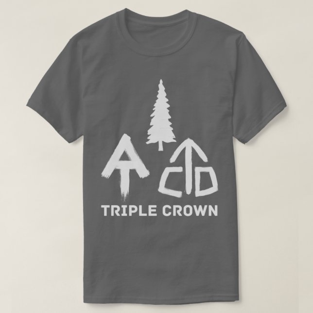 Triple Krona PCT AT CDT ThruHiker Blaze T Shirt (Design framsida)