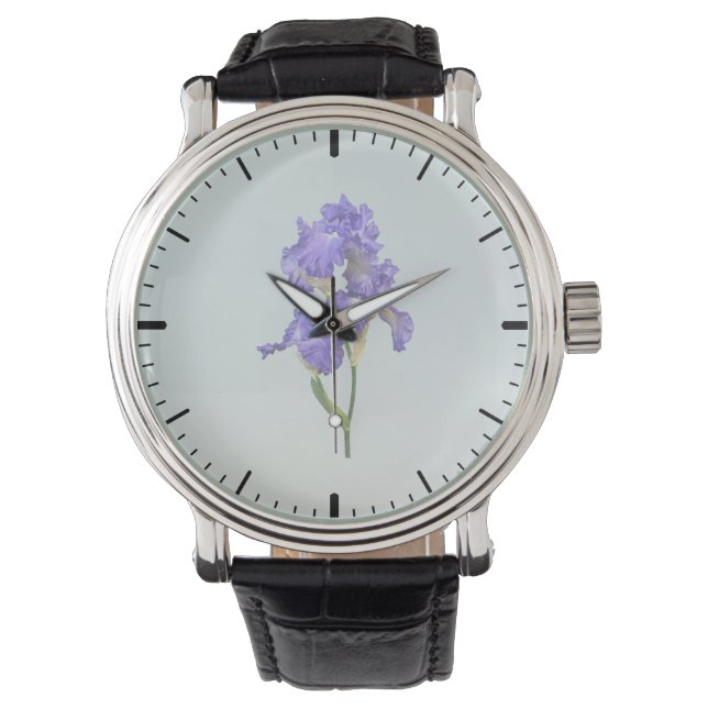 Triple Lila Iris Armbandsur (Framsida)