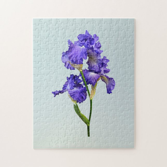 Triple Lila Iris Pussel (Vertikal)
