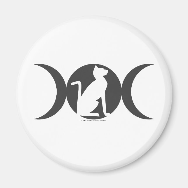 Triple Måne Cat Magnet (Framsidan)