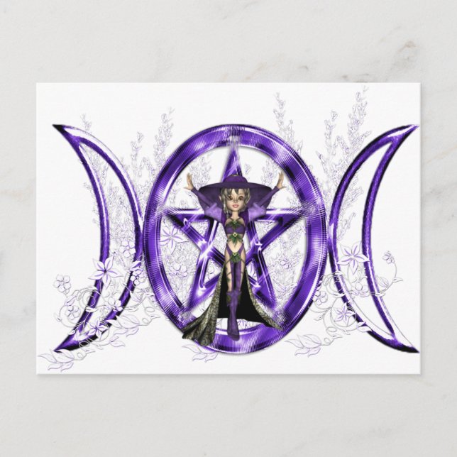 Triple Måne Elf Vykort (Framsida)