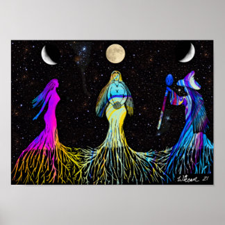 Triple måne Goddess poster