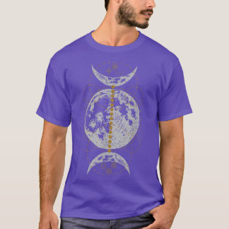 Triple Måne - Gothic Witch Wicca Witchcraft Occult T Shirt