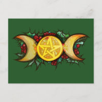 Triple Måne Holly Yule Art
