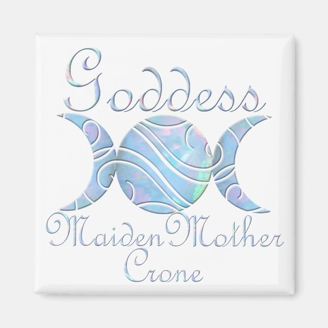Triple Måne Opal Goddess Magnet (Framsidan)