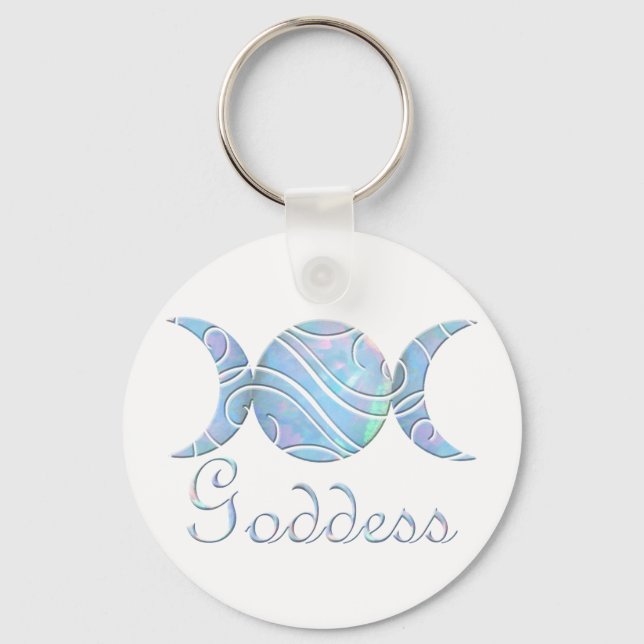 Triple Måne Opal Nyckelring (Framsida)