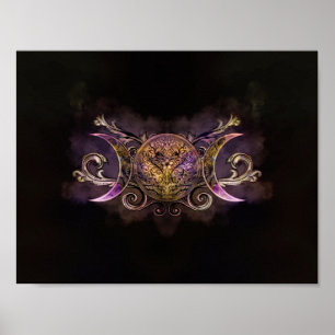 Triple Måne - Triple Goddes - Midnight shimmer Poster