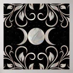 Triple Måne - Triple Goddes - Mor i Pearl Poster