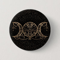 Triple Måne - Triple Goddess Guld och Black