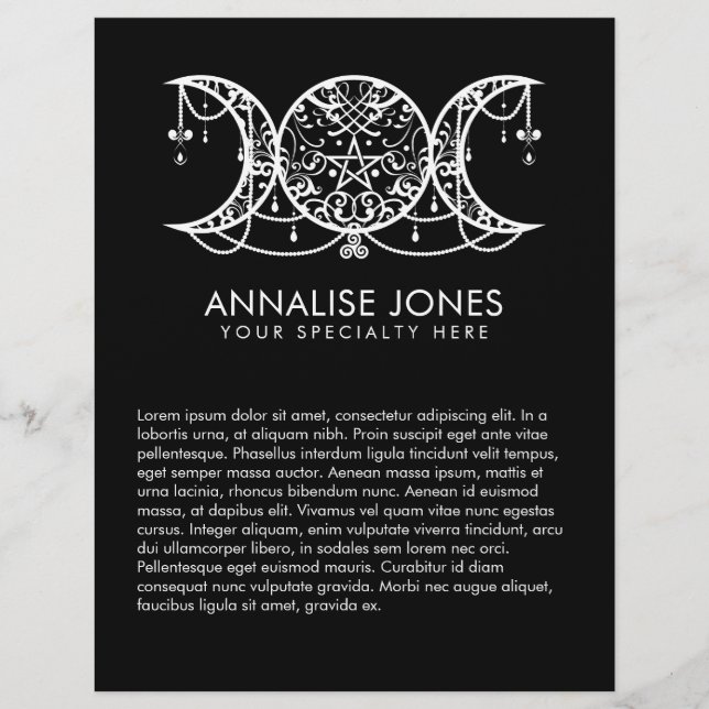 Triple Måne - Triple Goddess Ornament Reklamblad (Framsidan)