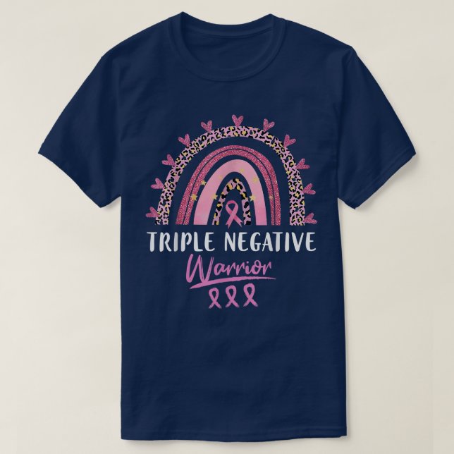 Triple Negative Breast Cancer Awareness Warrior Pi T Shirt (Design framsida)