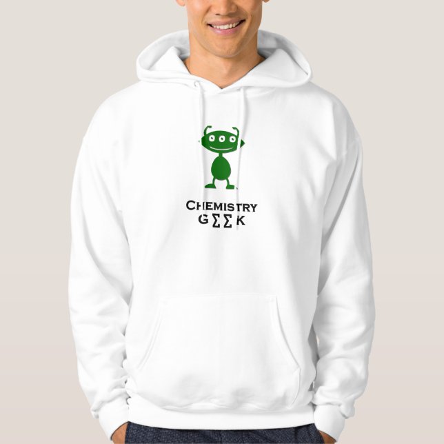 Triple Öga Chemistry Geek grönt Hoodie (Framsida)