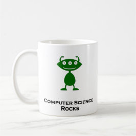 Triple Öga Computer Science Sten grönt Kaffemugg