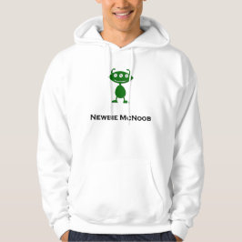 Triple Öga Newbie McNoob grönt Sweatshirt Med Luva