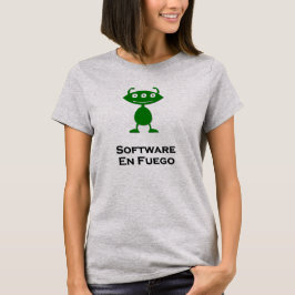 Triple Öga Software en Fuego grönt Tee Shirt