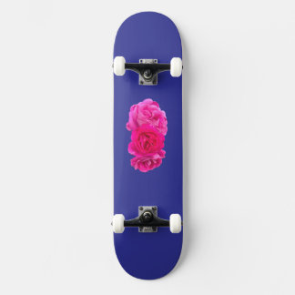 Triple Pink Roses  Mini Skateboard Bräda 18,5 Cm