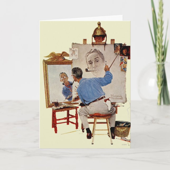 Triple Self-Porträtt Kort (Framsida)