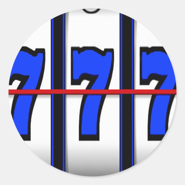 TRIPLE SEVENS PLATSER RUNT KLISTERMÄRKE (Framsida)