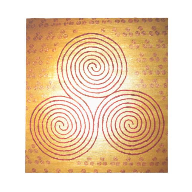 Triple Spiral labyrint Anteckningsblock (Framsida)