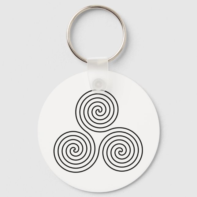 Triple Spiral Symbol Nyckelring (Framsida)