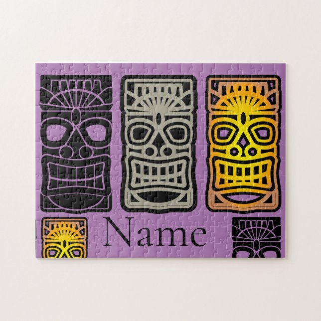 Triple Tiki Sculptures Thunder_Cove Pussel (Horisontell)