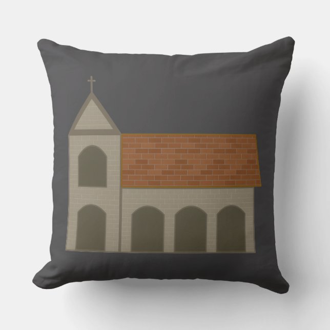 Triple Träd Saxon Church Cushion Kudde (Framsida)