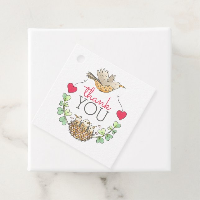 Triplet Baby Shower-Tack Gåvor Etiketter (På plats)