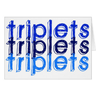 Triplet Boys Hälsningskort