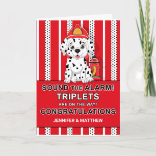 Triplet Grattiss Dalmatian Puppy Firehouse Kort