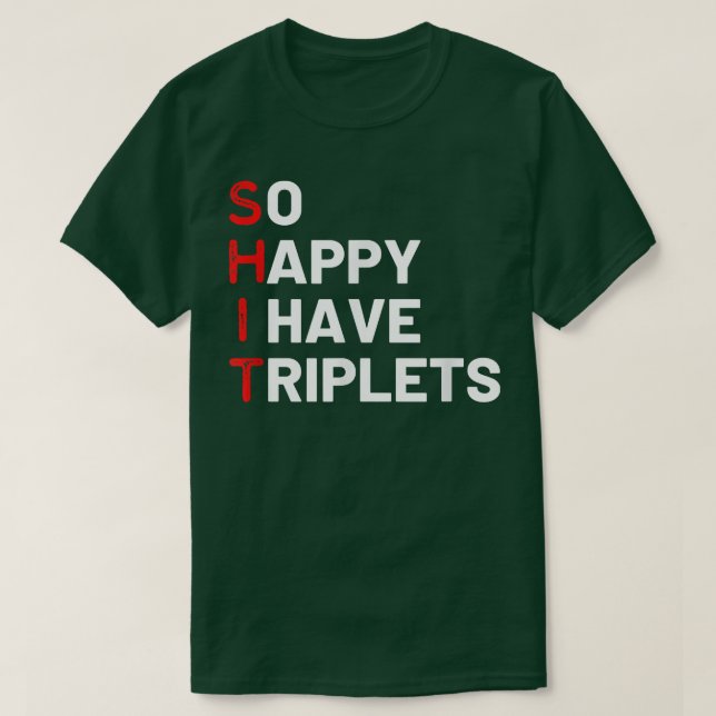 Triplet Mamma i Triplets Funny Triplet Mamma Tripl T Shirt (Design framsida)